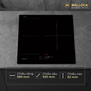 Bếp từ 3 vùng nấu Malloca MI593FZ