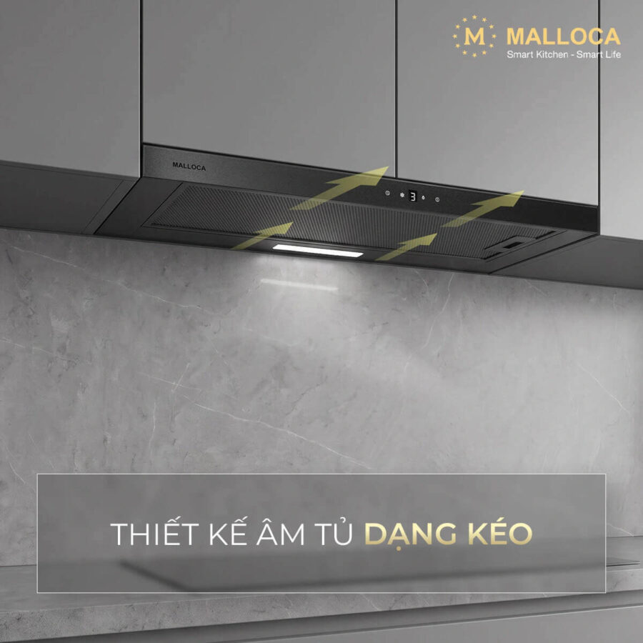 Alternative view of Máy hút mùi âm tủ dạng kéo Malloca MH800TC