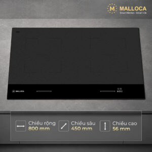Bếp từ 2 vùng nấu Malloca SKYLUX MH802