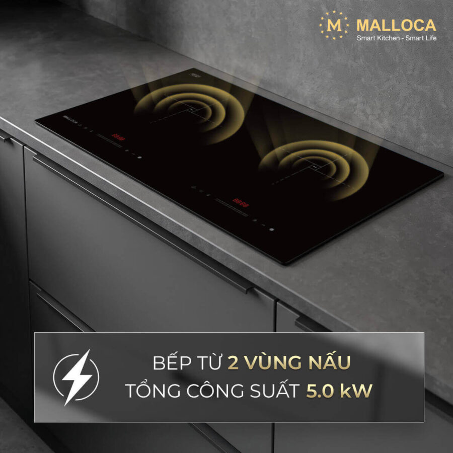 Bếp từ 2 vùng nấu Malloca MIH02ECO - Ảnh 3