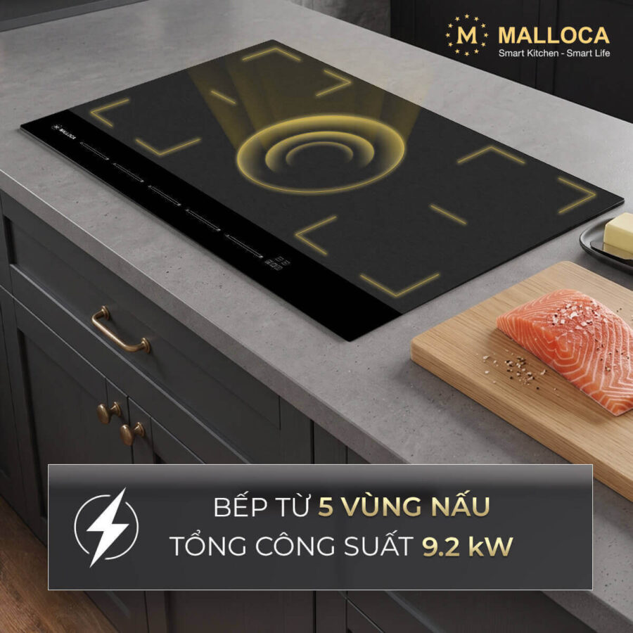 Bếp từ 5 vùng nấu Malloca SKYLUX MH885 - Ảnh 3