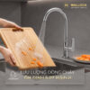 Vòi rửa chén lạnh đồng thau Chrome Malloca K1603CL