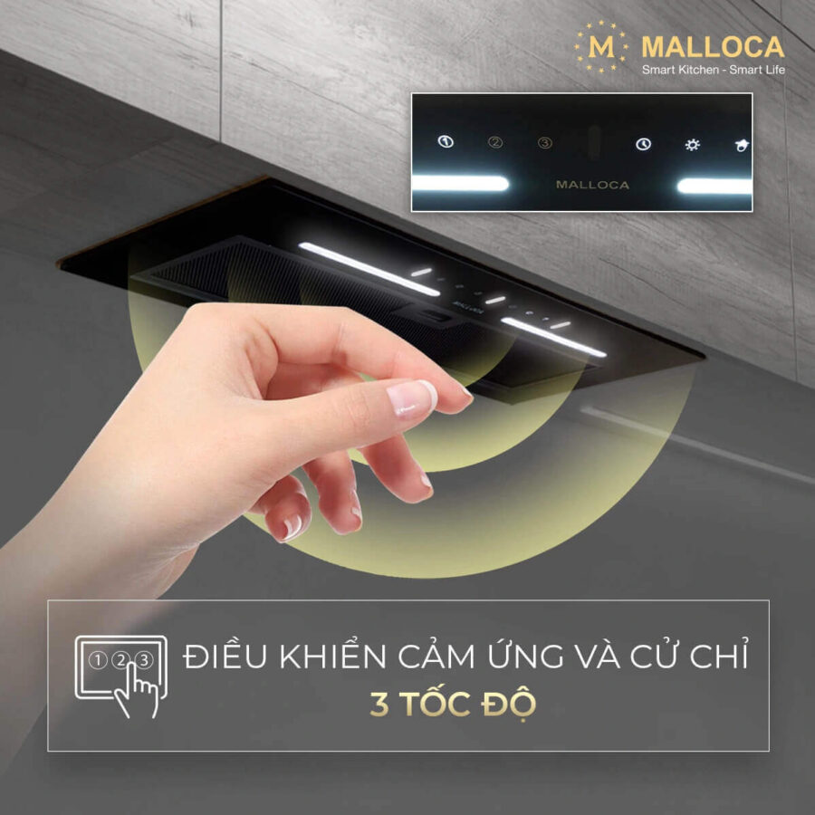 Máy hút mùi âm tủ Malloca MH700GT - Ảnh 5