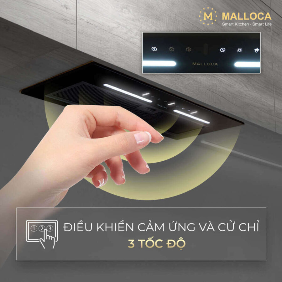Máy hút mùi âm tủ Malloca MH600GT - Ảnh 5