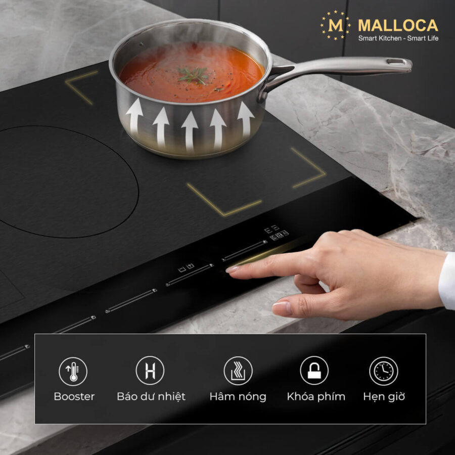 Bếp từ 5 vùng nấu Malloca SKYLUX MH885 - Ảnh 5