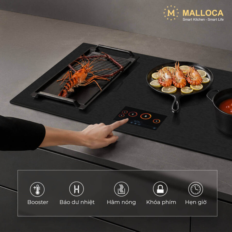 Bếp từ đa điểm Malloca SKYLUX MH92TFT - Ảnh 7
