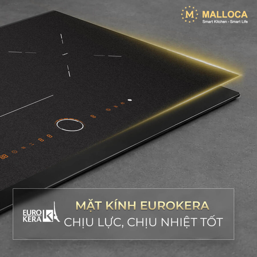 Bếp từ kết hợp hồng ngoại 3 vùng nấu Malloca MIR9021ES - Ảnh 3