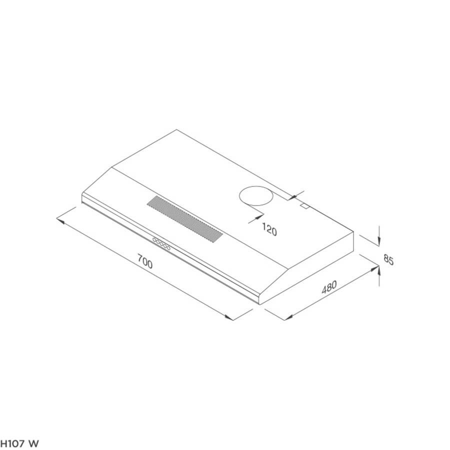 Máy hút mùi Classic Malloca H107W - Ảnh 3