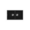Chậu rửa chén đá Granite 2 hố Malloca BLACK K45086
