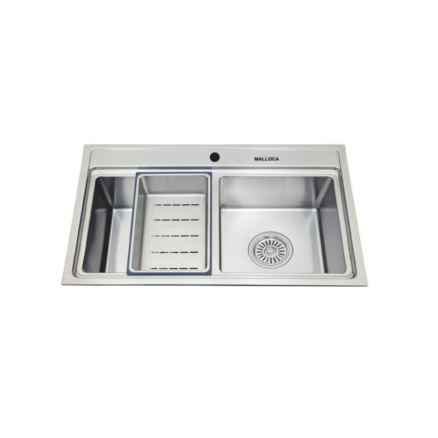 Chậu rửa chén 2 hố Inox 304 Malloca MS8812