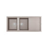 Chậu rửa chén đá Granite 2 hố Malloca TORTORA K50043