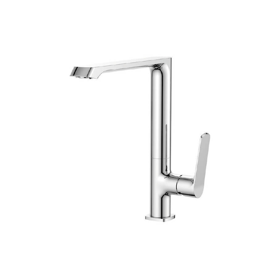 Vòi rửa chén nóng lạnh đồng thau Chrome Malloca K82C