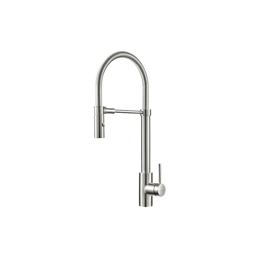 Vòi rửa chén nóng lạnh dây lò xo Inox 304 Malloca LUXSTEEL K088CS - Ảnh 7