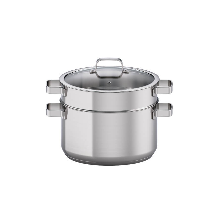 Nồi hấp 28 cm inox 304 Malloca SA182