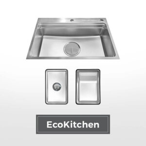 Chậu rửa chén 1 hố hạn chế trầy xước Malloca LINEN MS7750SS