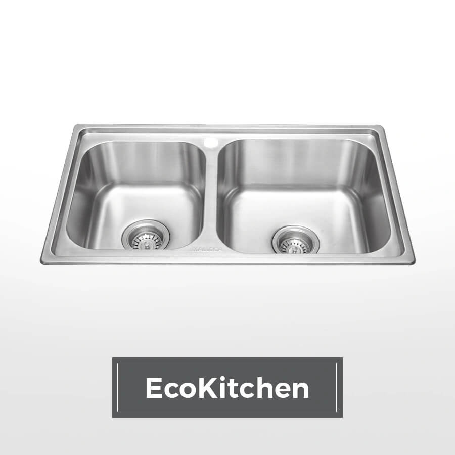 Chậu rửa chén 2 hố Inox 304 Malloca MS2076EP