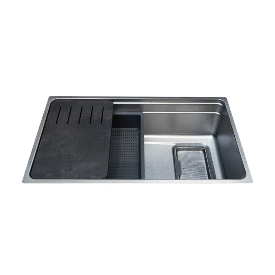 Chậu rửa chén 1 hố inox 304 Malloca SILVER MS7743SI