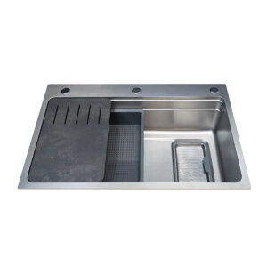 Chậu rửa chén 1 hố Inox 304 hạn chế trầy xước Malloca SILVER MS7750SI
