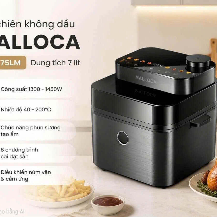 Nồi chiên không dầu Malloca MAF75LM