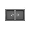 Chậu Rửa Chén Đá Granite 2 hố Malloca GREY K45099