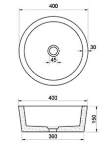 Chậu lavabo đặt bàn Kanly đá Marble tự nhiên MAR7E1i