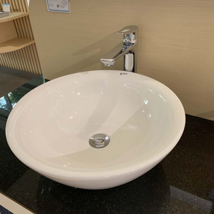 Chậu rửa lavabo đặt bàn INAX AL-445V (AL445V) men Aqua Ceramic