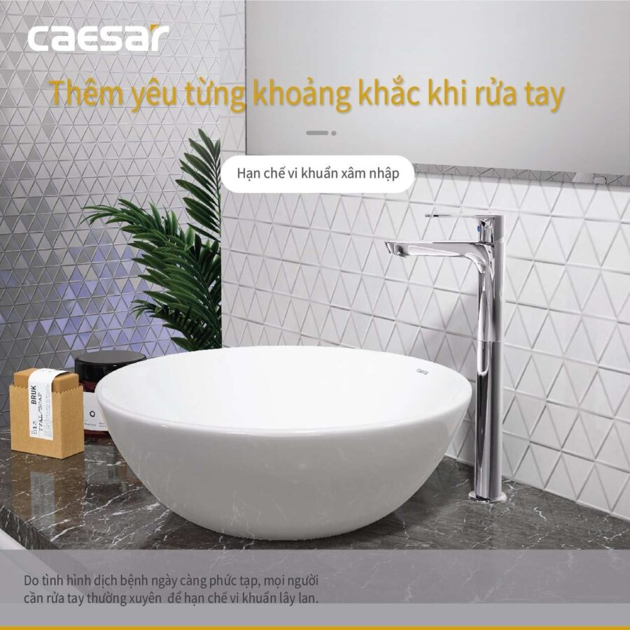 Vòi chậu lavabo lạnh Caesar B061CU/ B061CBU
