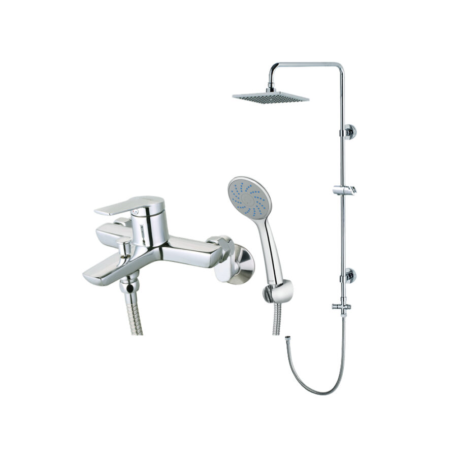 Bộ sen cây tắm đứng nóng lạnh Caesar BS124+S203C