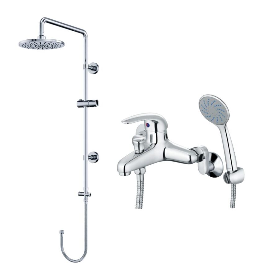 Bộ sen cây tắm đứng nóng lạnh Caesar BS125+S360C