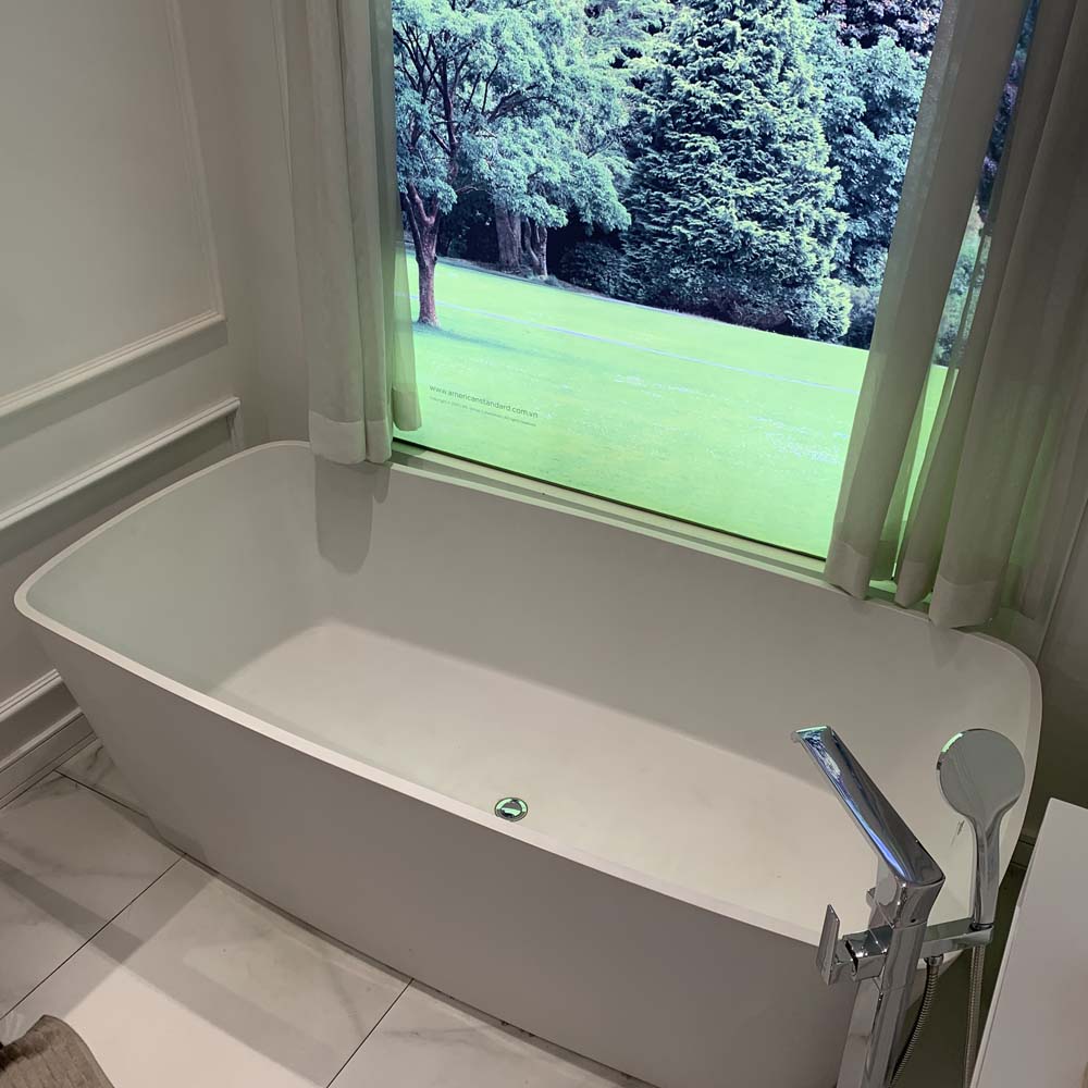 Bồn tắm đặt sàn đá American Standard BTAS9831 Zenistone 1.8m