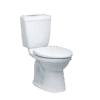Bồn cầu 2 khối Caesar CT1325 nắp thường