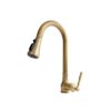 Vòi rửa bát dây rút nóng lạnh bằng đồng Kanly GCC09