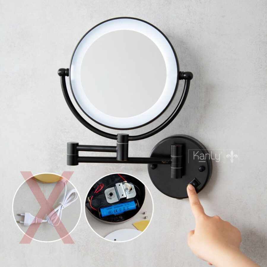 Gương cạo râu có đèn Kanly GCK18LB