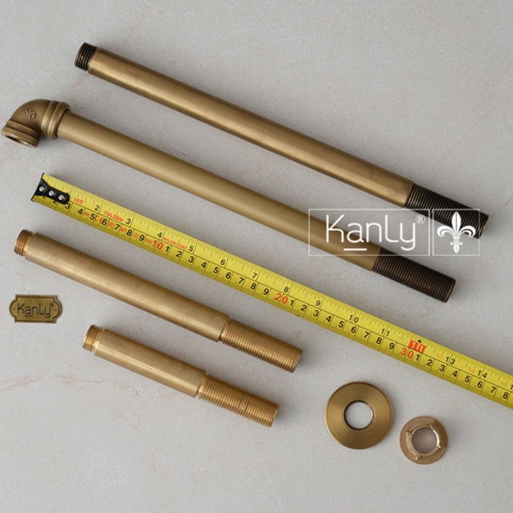 Vòi chậu thân cao lạnh bằng đồng Kanly GCT01HM
