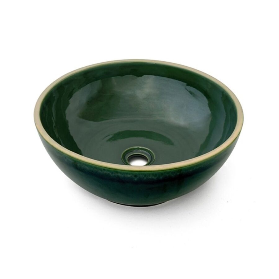 Chậu lavabo đặt bàn Kanly gốm men rạn GV004