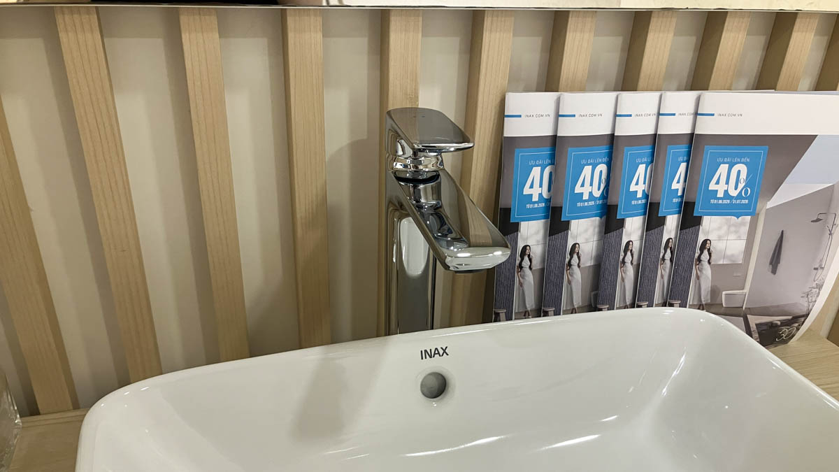 Vòi chậu lavabo nóng lạnh INAX LFV-612SH (LFV612SH)