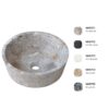 Chậu lavabo đặt bàn Kanly bằng đá tự nhiên MAR7E