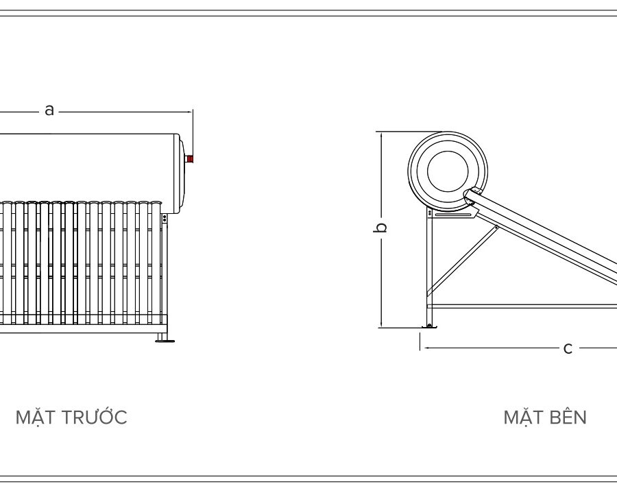 Máy nước nóng năng lượng mặt trời dạng ống Ariston ECO TUBE