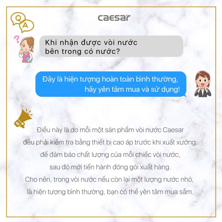 Tay sen tắm 1 chế độ Caesar SH110