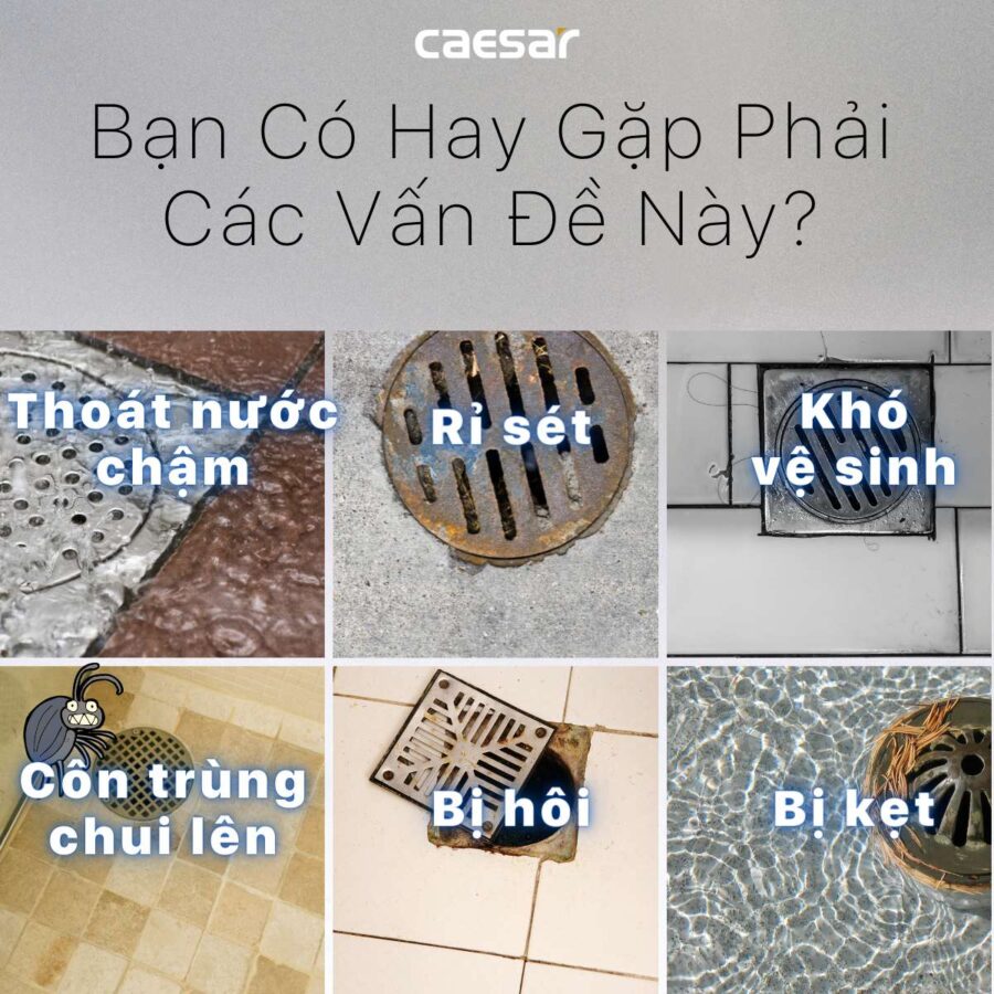 Phễu thoát sàn Caesar ST1010B