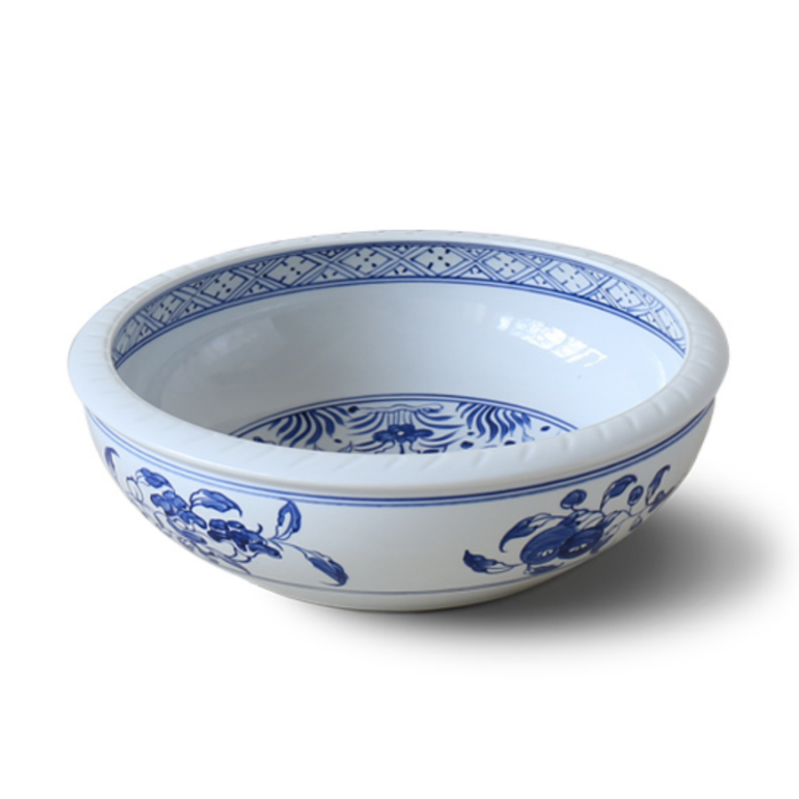 Chậu lavabo đặt bàn Kanly bằng sứ SU119