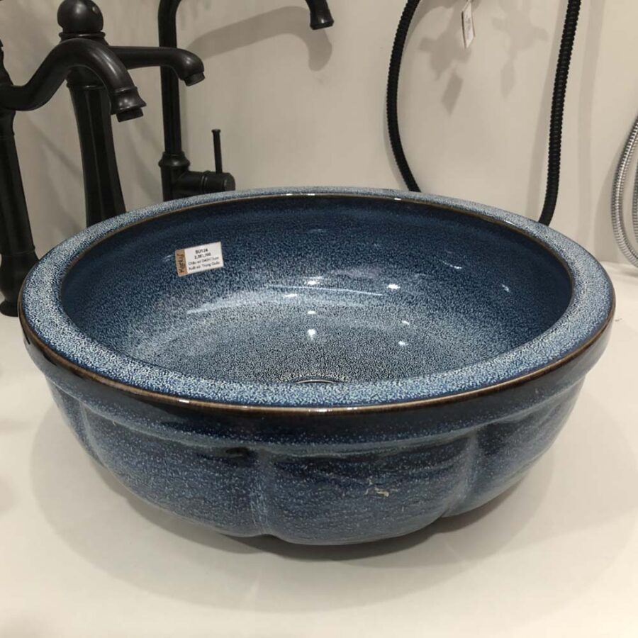 Chậu lavabo đặt bàn Kanly bằng sứ SU124