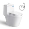 Bồn cầu 1 khối Viglacera V35M nắp êm xả xoáy (+ vòi xịt VG826)