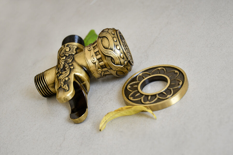 Vòi xịt vệ sinh bằng đồng có van khóa Kanly GCK23