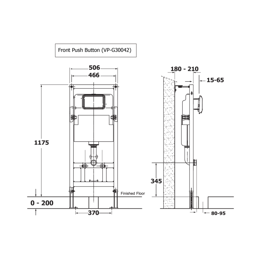 Két nước âm tường American Standard VP-G30042 (VPG30042)