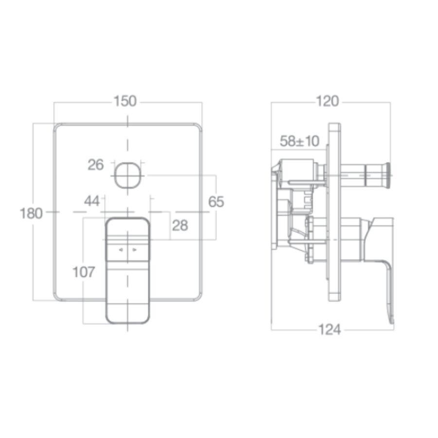 Vòi sen âm tường American Standard WF-1321 (WF1321) Acacia